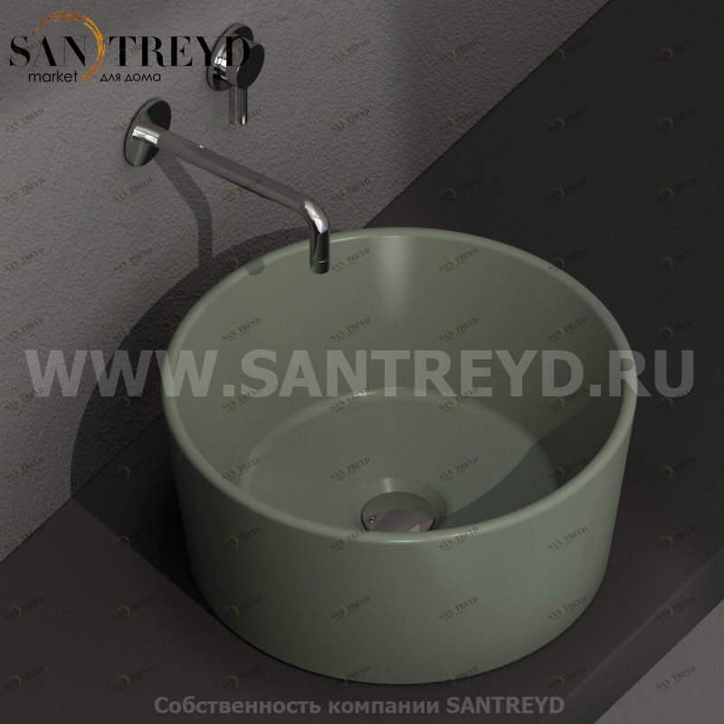 FO035FE Накладная раковина на столешницу  круглая Ceramica Globo 