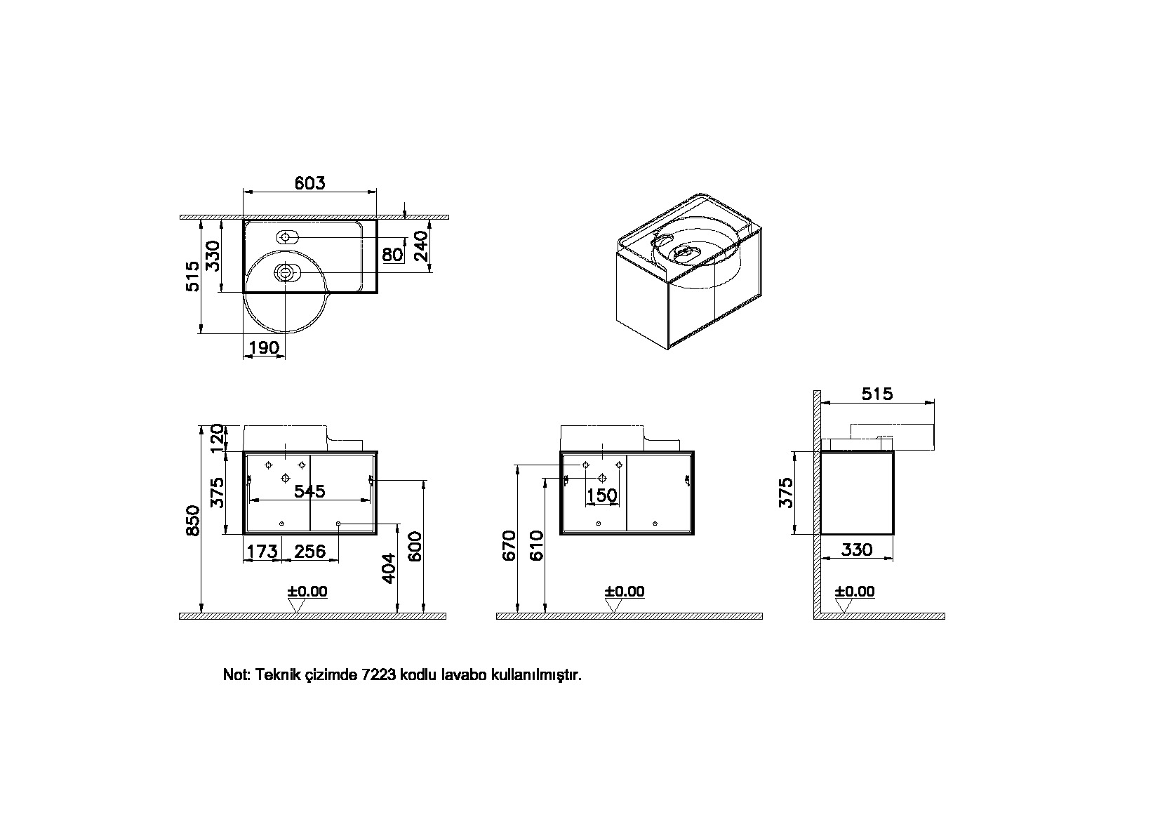 62434 Раковина Vitraglobal Voyage - Вид №1