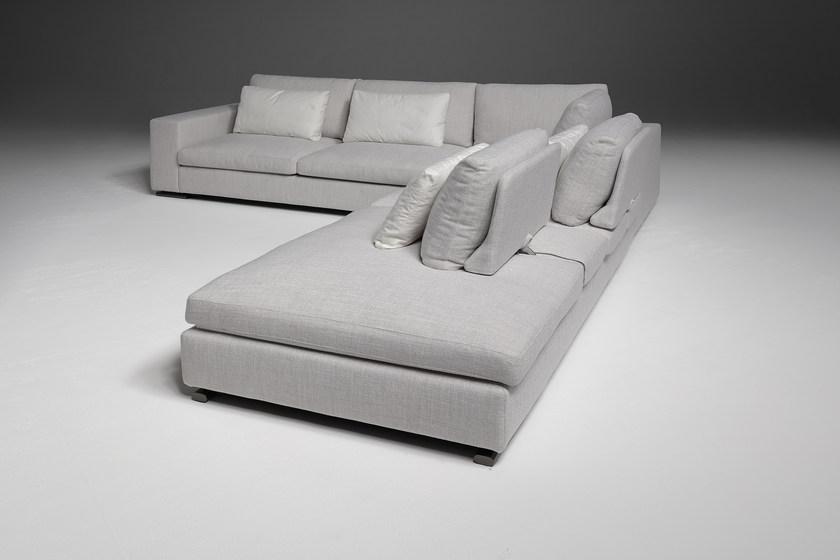 Egoitaliano Угловой диван со съемным чехлом из ткани sun-id-1439799 - Вид №1