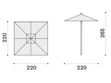 Полиэстер зонтик Ethimo ARCH-00135968 - Вид №11