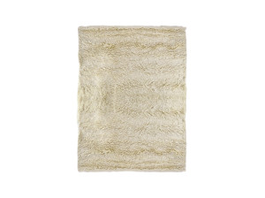 Прямоугольный шерстяной ковер с длинным ворсом