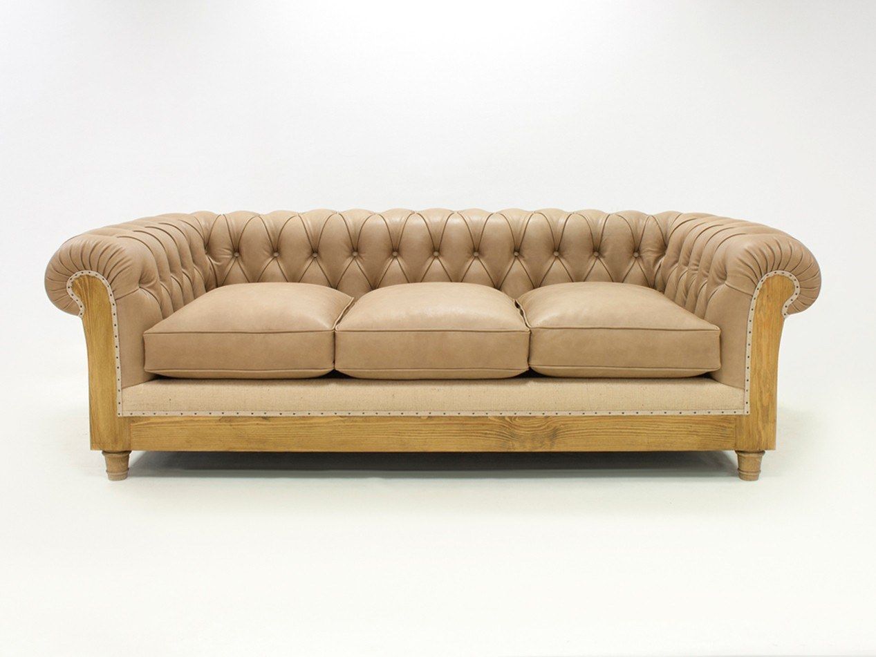 3-местный кожаный капитонный диван CREARTE COLLECTIONS Chesterfield Loor Essence ARCH-00061646 - Вид №18