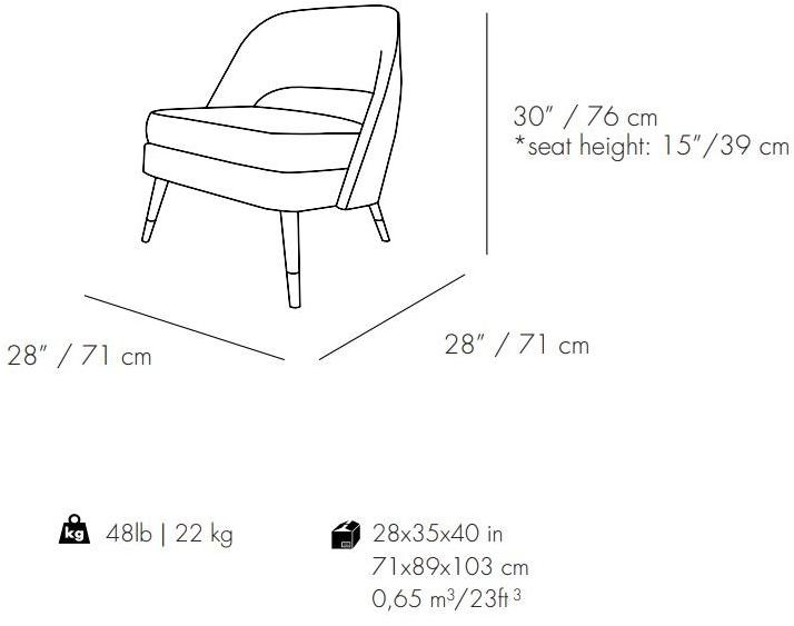 Mambo Unlimited Ideas Кресло из ткани Ava sun-id-1478844 - Вид №7