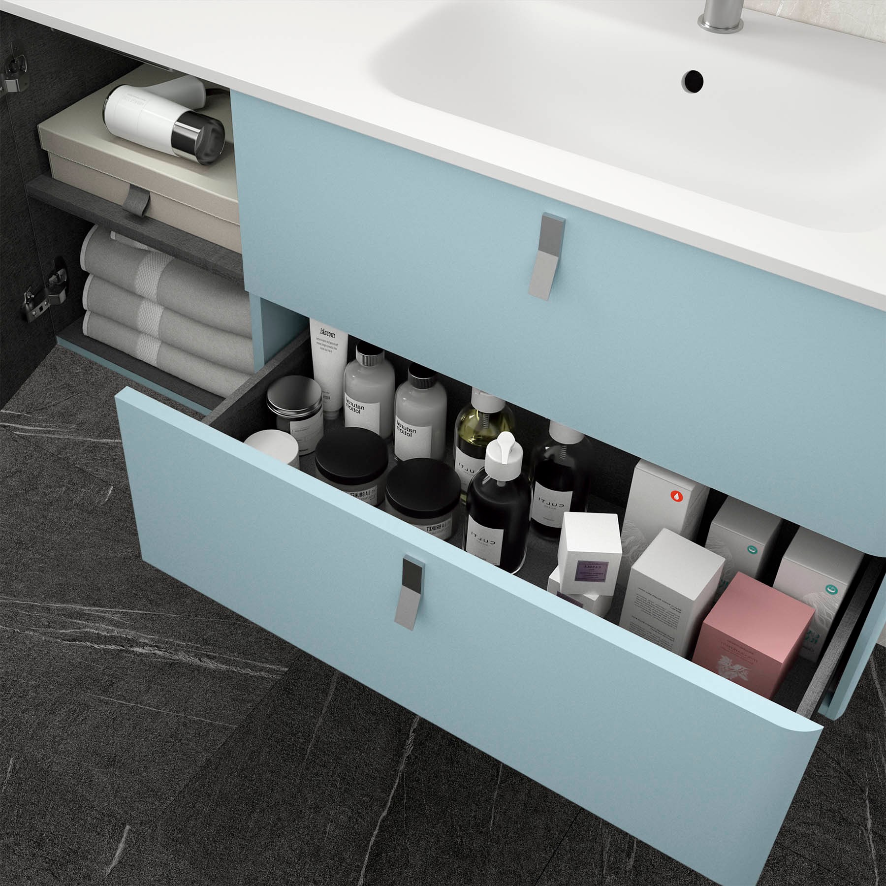 24662 SALGAR Мебель для умывальника UNIIQ 900 левая CIELO Cielo  - Вид №4