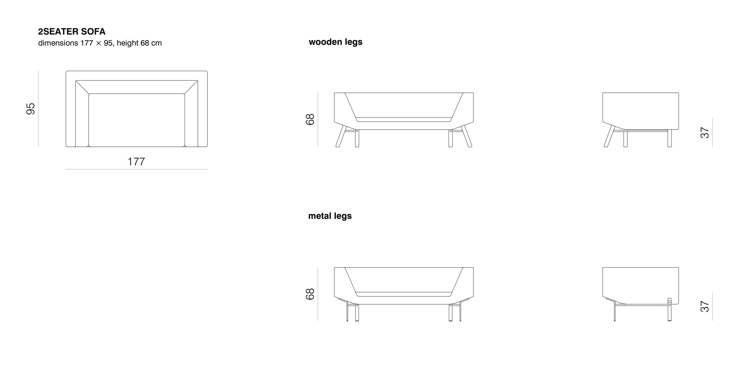 Съемный диван из ткани prostoria комбинат ARCH-00010392 - Вид №1