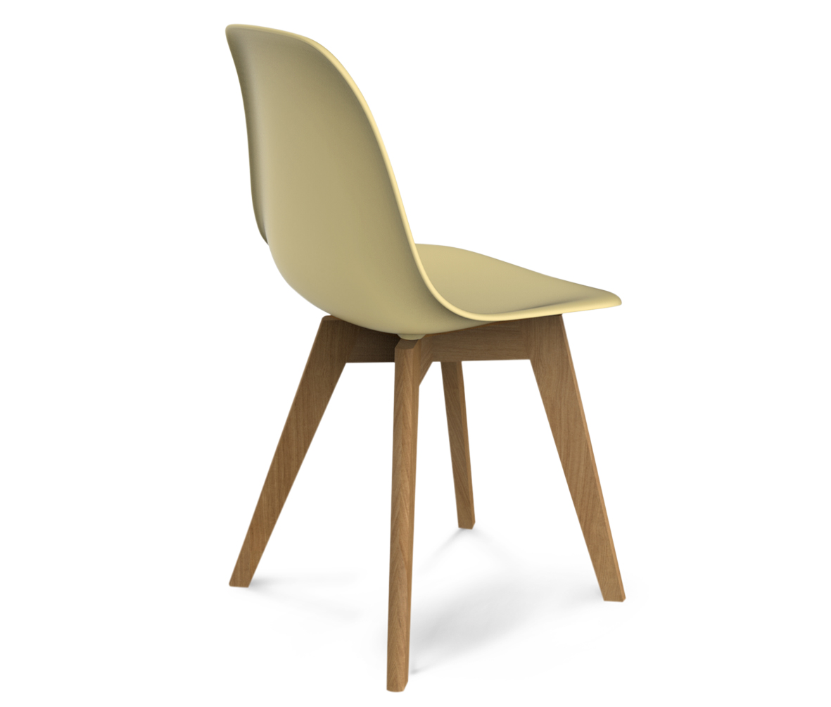 Стул DSW бежевый S39 (eames style) SHEFFILTON ДИЗАЙНЕРСКИЕ, EAMES STYLE 015601 Бежевый  - Вид №2