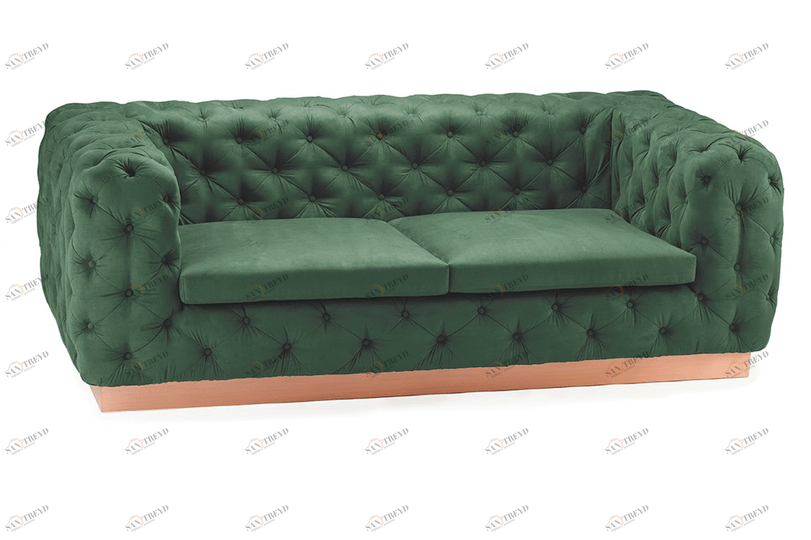 Mambo Unlimited Ideas Стеганый диван из 2-местной ткани sun-id-1424849