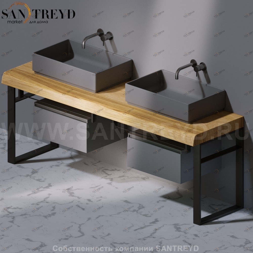 Столешница C397 FLY натуральный дуб от 800 до 2600 мм AeT ITALIA