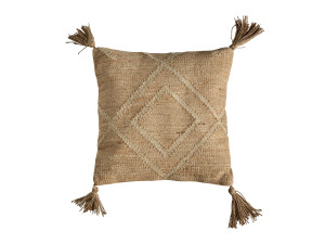 Прямоугольная подушка из мешковины