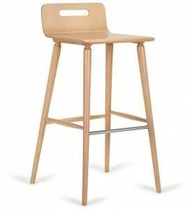 Paged Высокий табурет из бука с подставкой для ног Xchair