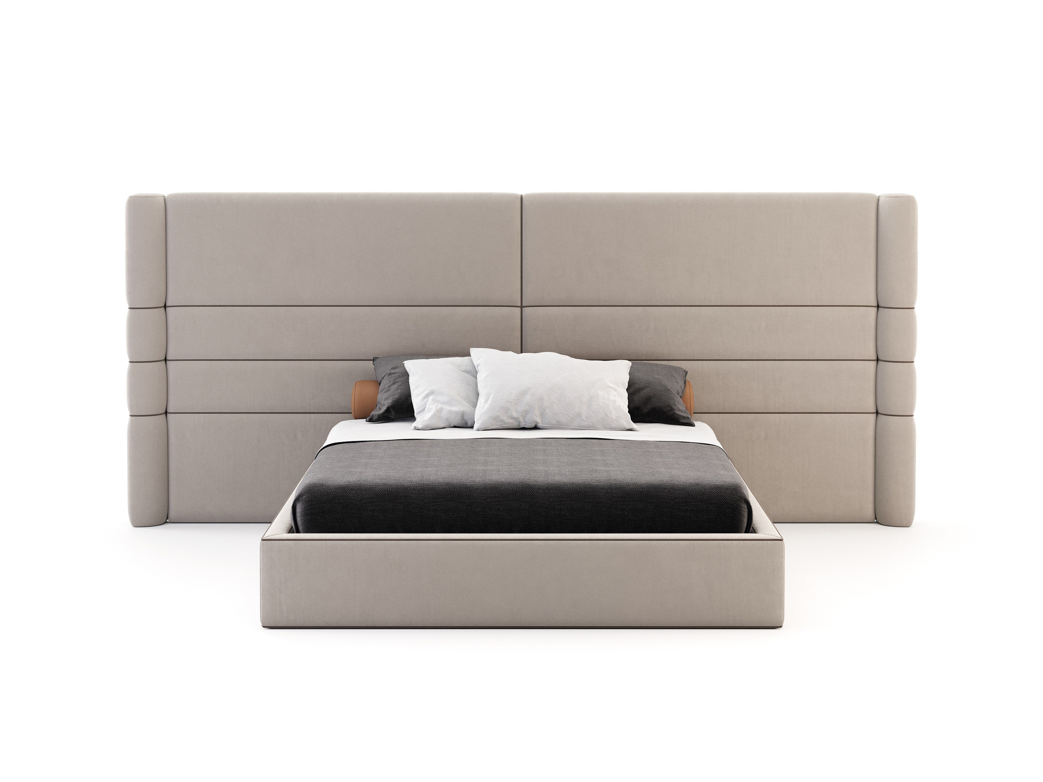 Двуспальная кровать из ткани с высоким изголовьем Stylish Club Sublime ARCH-00152816 - Вид №1