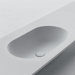 Oval Интегрированные столешницы с умывальником Falper