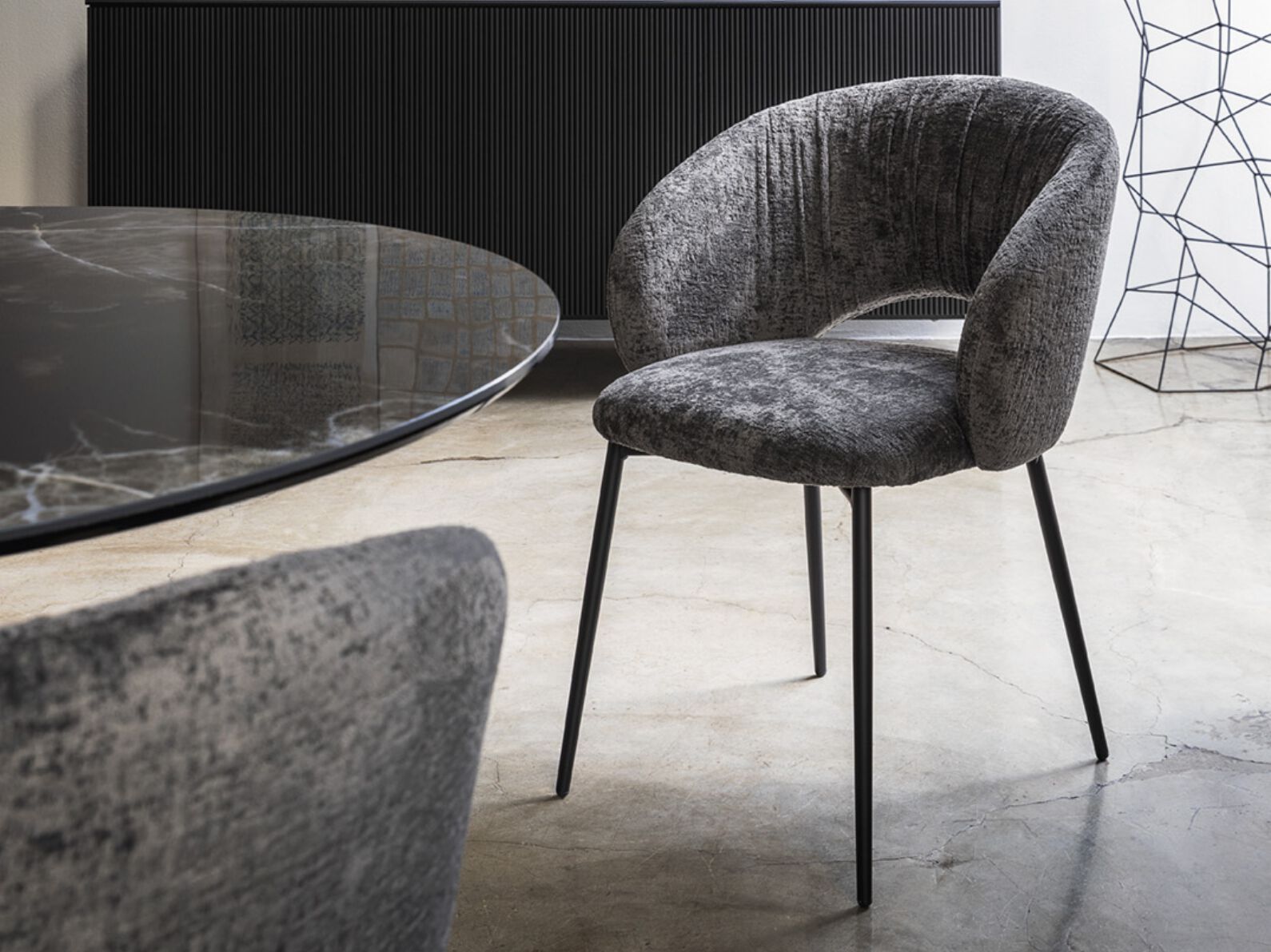 Мягкий стул из ткани Calligaris ANIME ARCH-00145430 - Вид №3