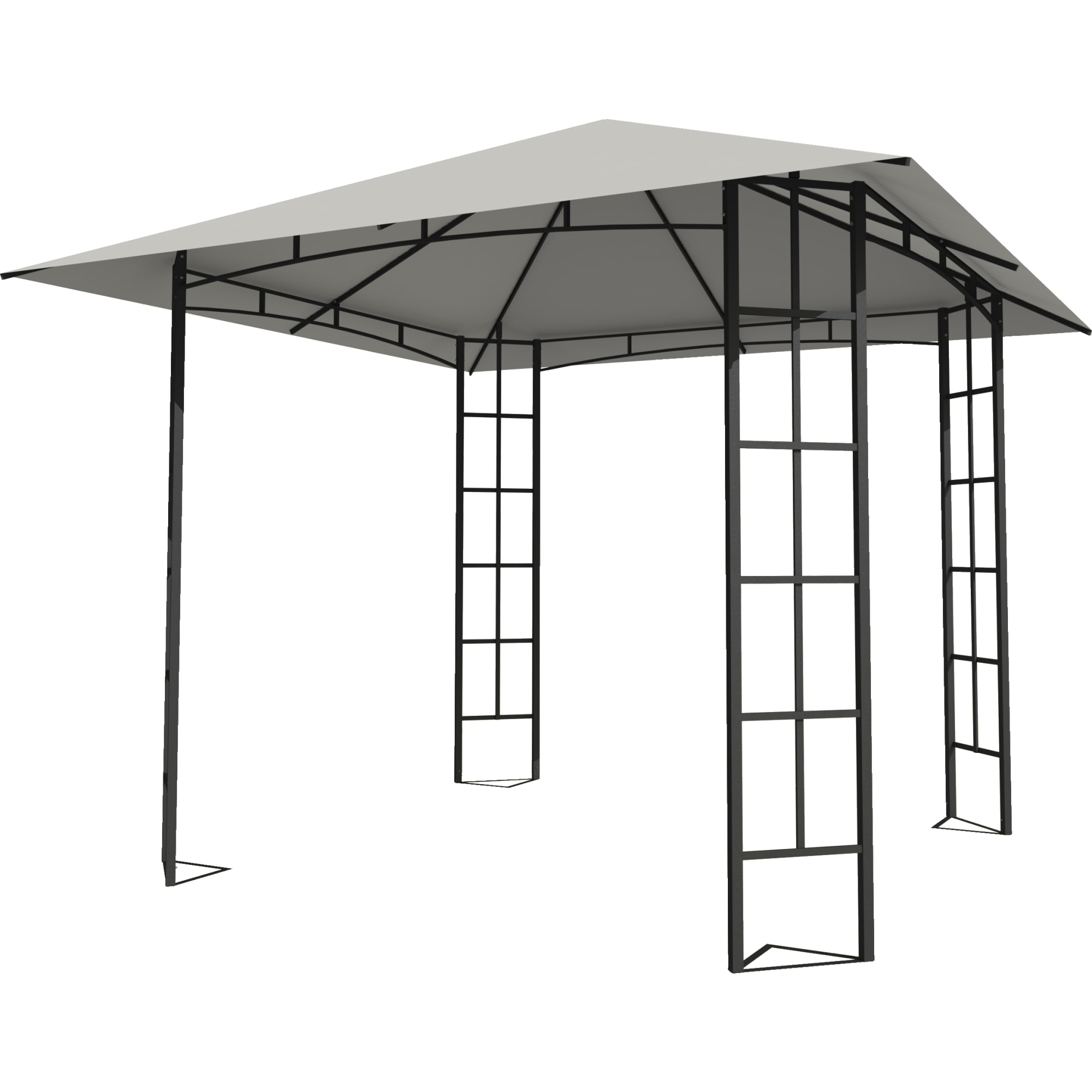 82697252 Шатер садовый Жасмин 3х3х2.65 м сталь белый (без штор) Santreyd 