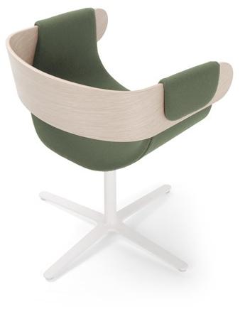 True Design Кресло вращающееся на 4 спицы с подлокотниками Kay Ka 1008 - Вид №4