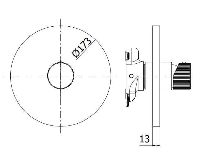 Однорычажный встраиваемый смеситель для душа RUBINETTERIA PAFFONI Jo ARCH-00110875 - Вид №2