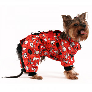 ПР0051112 Комбинезон для собак Спектр дев. (красн.) р-р М 24 см YORIKI