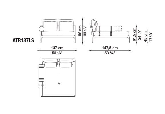 Кожаный диван B&B Italia Атолл ARCH-00112726 - Вид №80