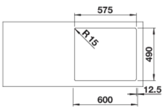 526132 Кухонная мойка Blanco Solis 340/180-IF/A  Blanco Solis  - Вид №4
