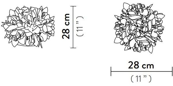 Slamp Настольная лампа opalflex® led Veli foliage sun-id-1420091 - Вид №6