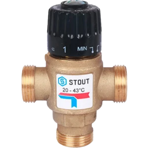 Термоклапан Stout CKV 1.6 1" наружная резьба