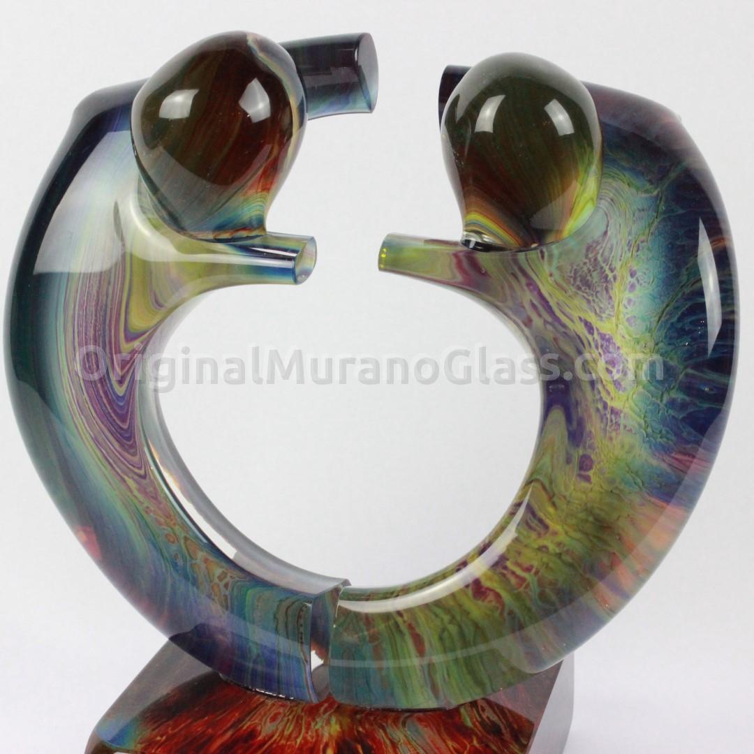 108 ORIGINALMURANOGLASS Скульптура Объятие - автор Andrea Tagliapietra - муранское стекло OMG  см  - Вид №1