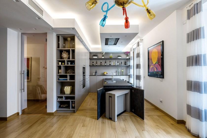 TM Italia Cucine Кухня из дуба и камня с полуостровом sun-id-1373434 - Вид №3