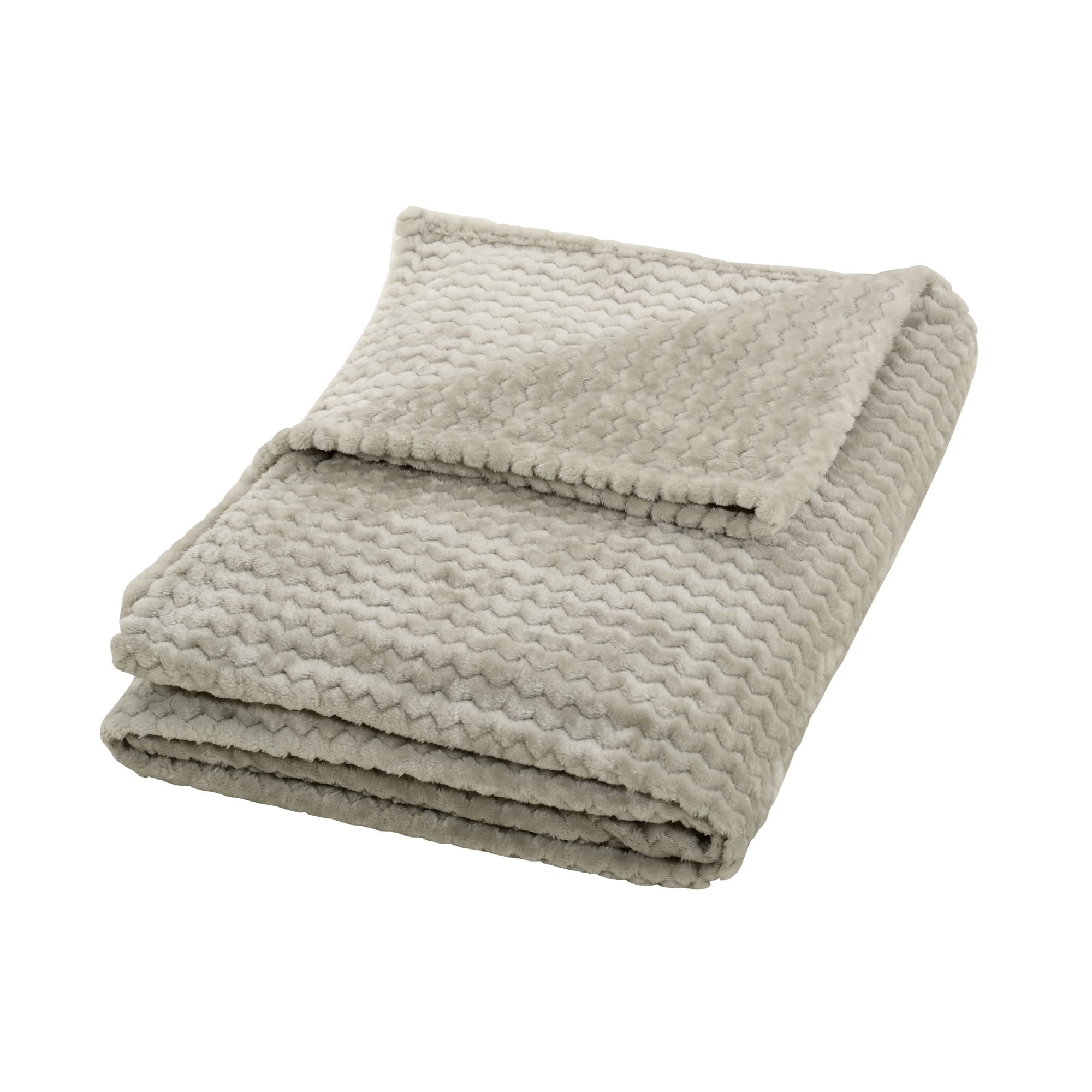 82391612 Плед «Велсофт», 150x200 см, полиэстер, цвет серый Santreyd  - Вид №2