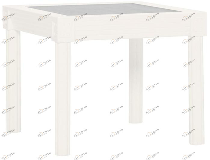 JANUS et Cie Прямоугольный сервисный столик из алюминия и стекла Quadratl sun-id-1512417