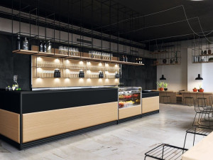 Деревянная барная стойка