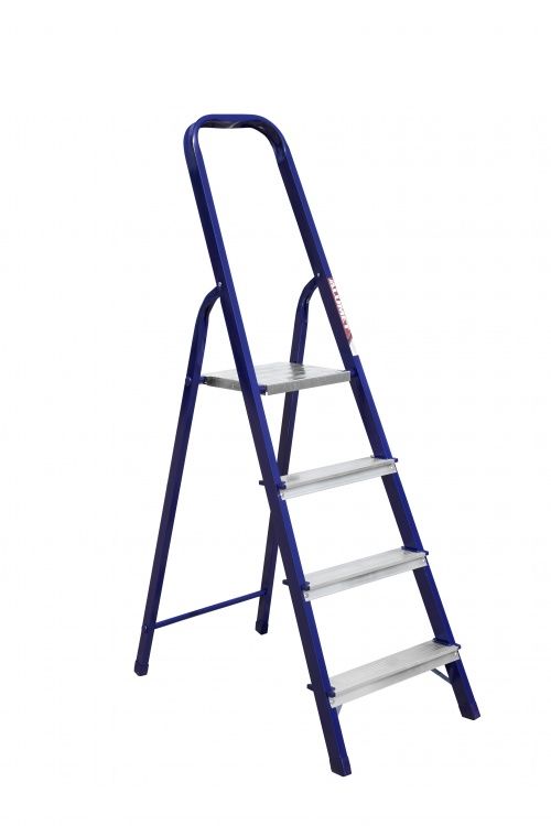 Стремянка стальная с алюминиевыми ступенями M 8304 ALUMET 