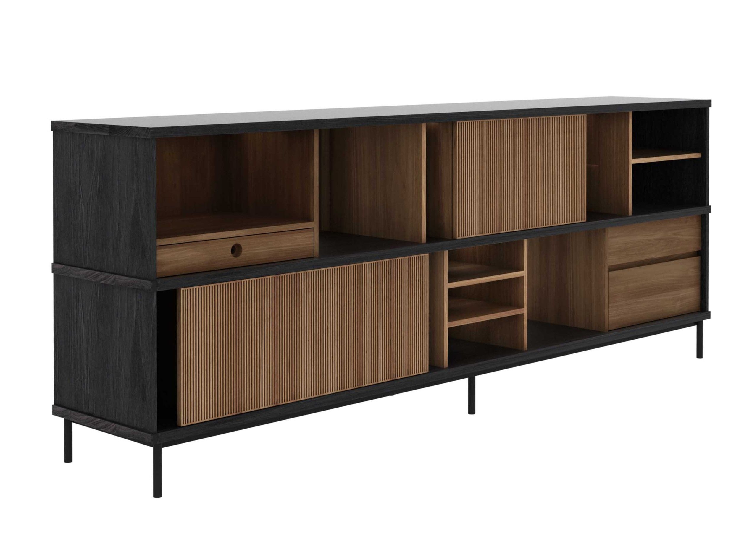 Шкаф из тикового дерева с раздвижными дверями Ethnicraft Оскар ARCH-00088630 - Вид №1