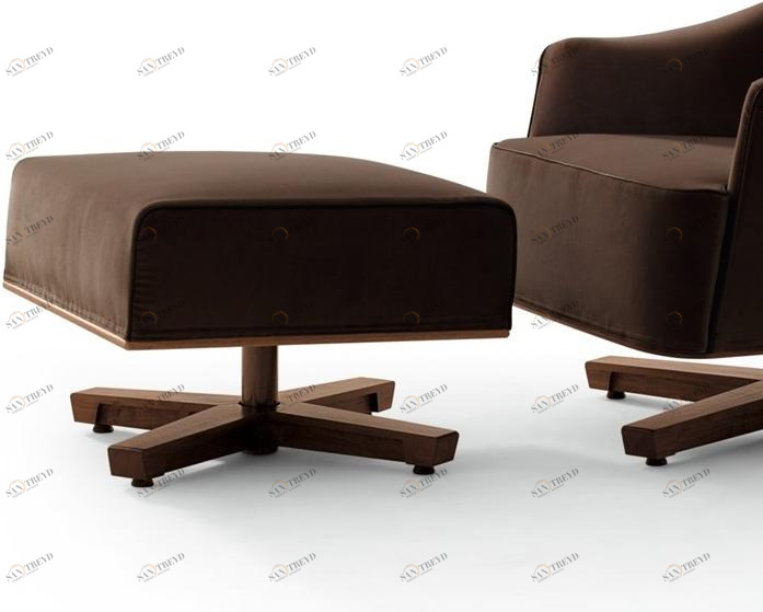 Giorgetti Подставка для ног из ткани с 4 спицами Mobius sun-id-1389892