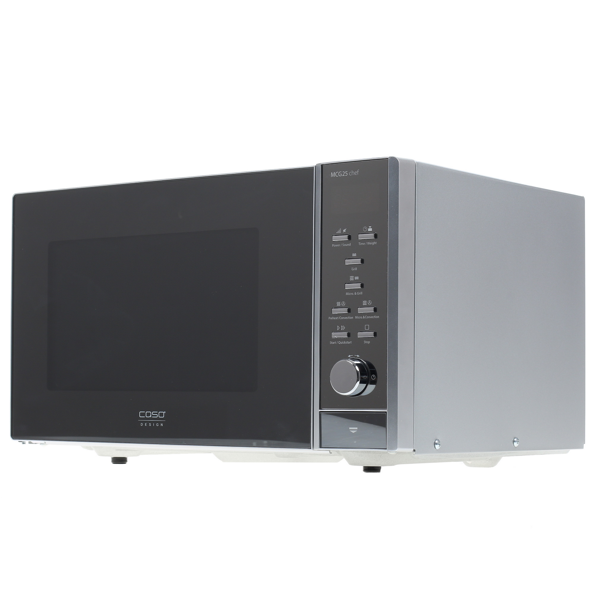 1117021 Микроволновая печь CASO MCG 25 Chef зеркальный, серебристый STDN-0013097 - Вид №2