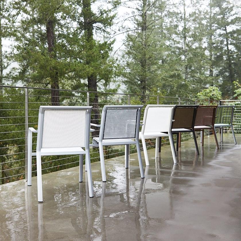 JANUS et Cie Садовый стул из алюминия с подлокотниками Zephyr sun-id-1365348 - Вид №5