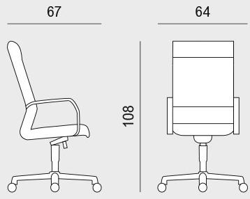 Viganò Кожаное кресло руководителя с 5 спицами и подголовником Icaro sun-id-1462753 - Вид №4