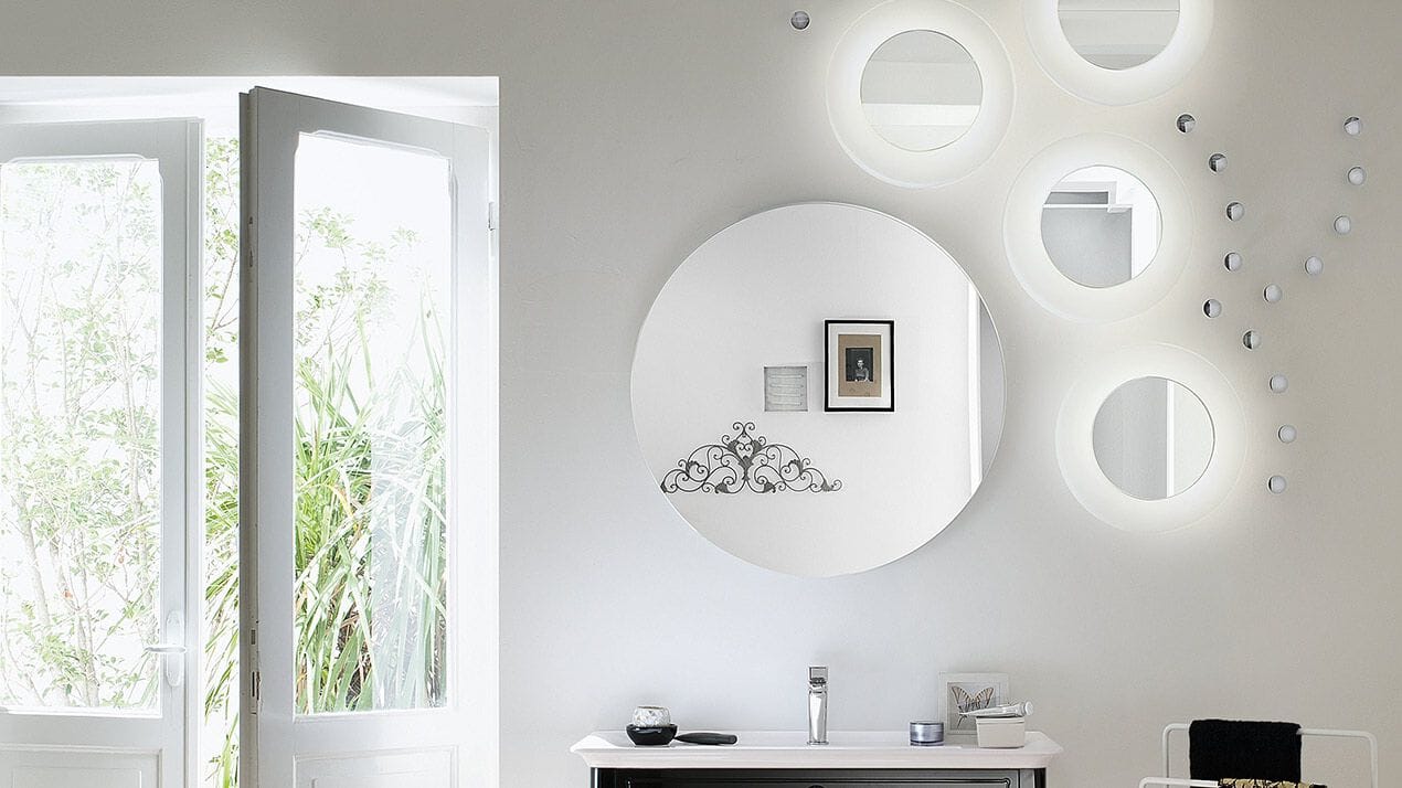 Круглое настенное зеркало для ванной комнаты INDA® MAGGIORE ARCH-00027417 - Вид №3