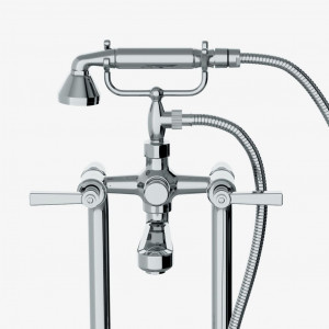 AEXT70 Напольный наполнитель для открытых ванн Aero с металлическим ручным душем и ручками Waterworks