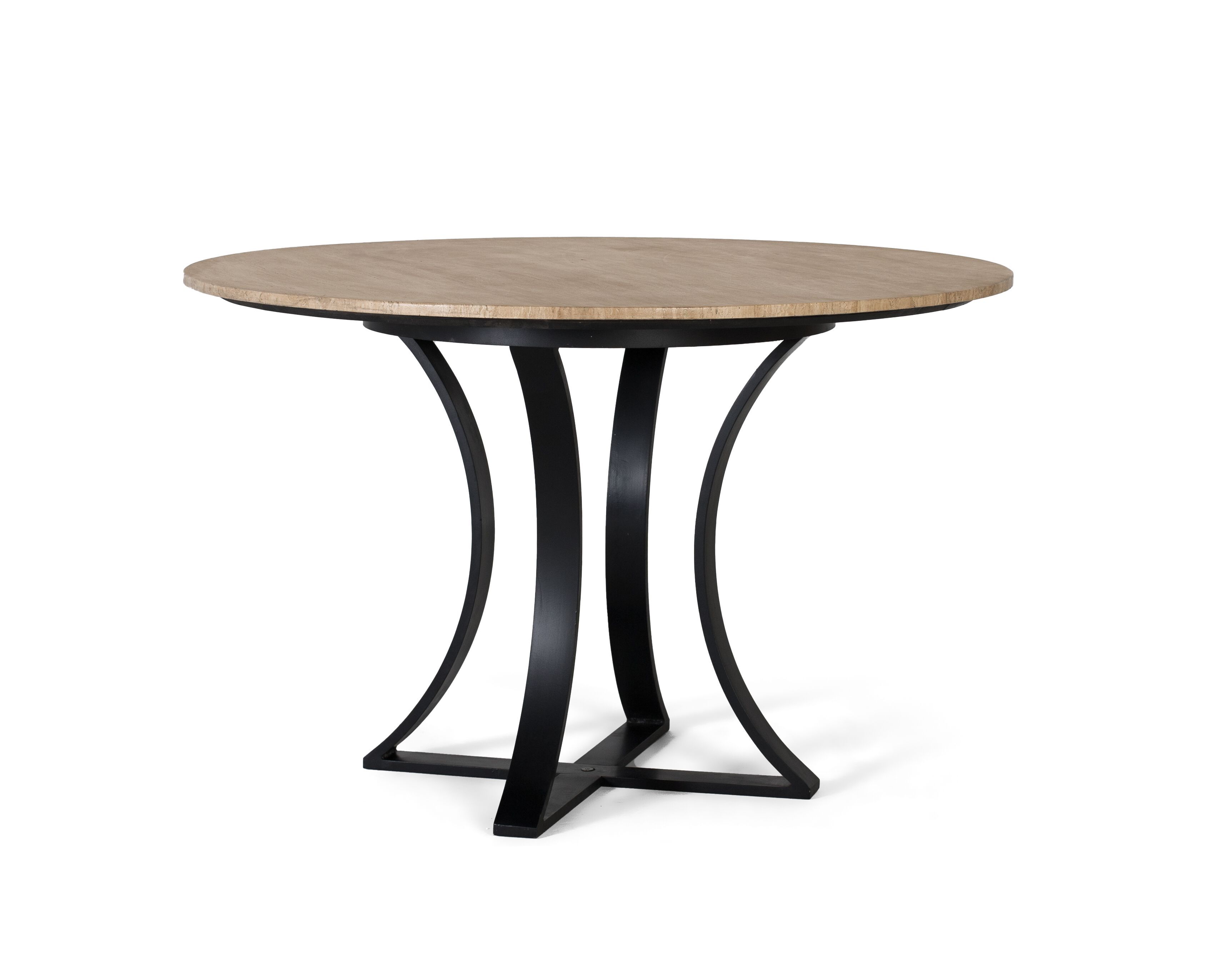 Круглый травертиновый стол Giner y Colomer 1651 ARCH-00076913