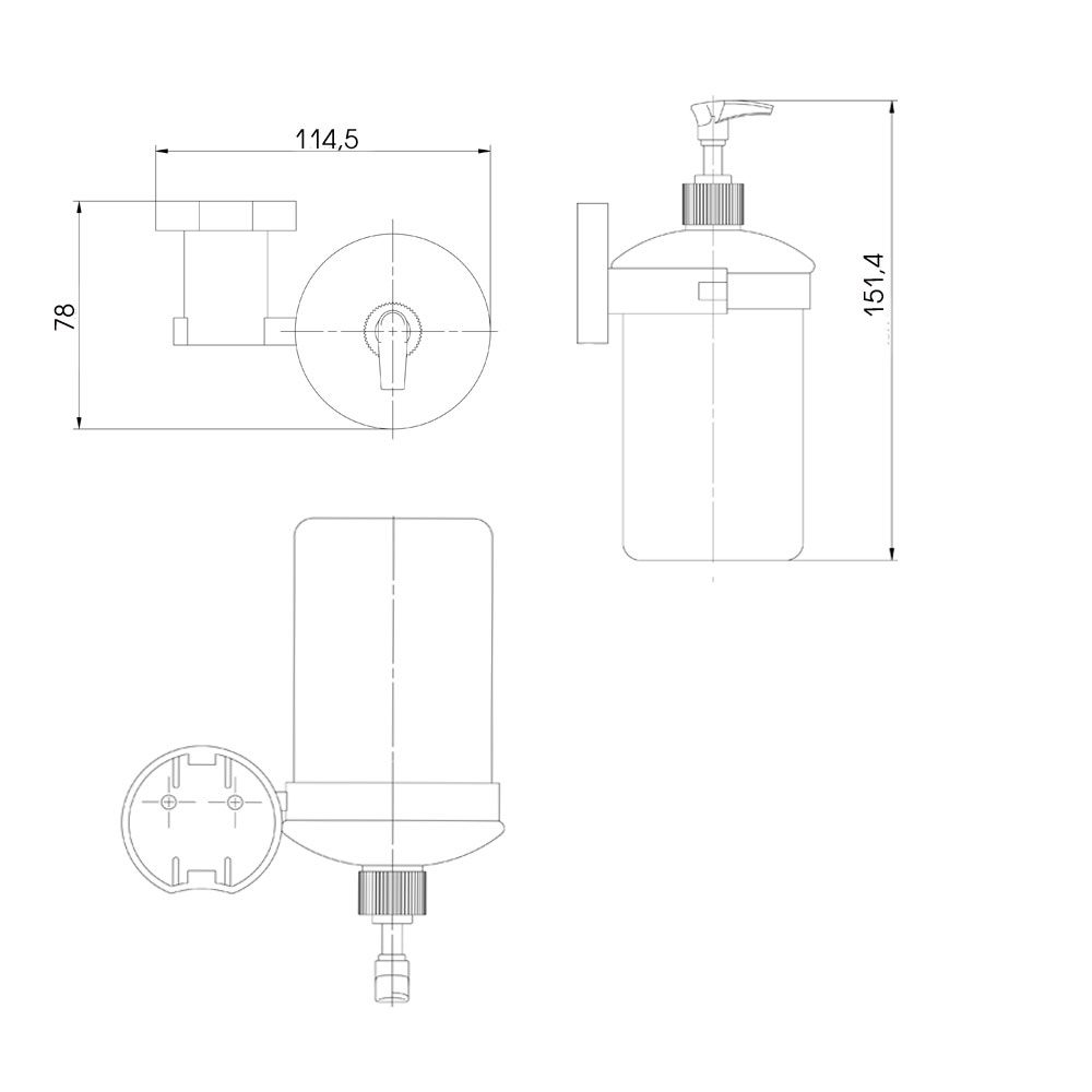 R53912 Дозатор для мыла Raiber  - Вид №1