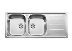 A870F61201 Мойка из нержавеющей стали с 2 чашами и сушилкой справа ROCA J