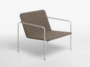 Веревочный садовый стул с подлокотниками