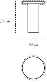 Scarlet Splendour Круглый журнальный столик из овчины Snow white sun-id-1357823 - Вид №6