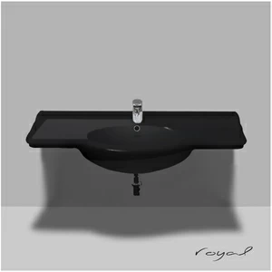 40773 Подвесная раковина настенная прямоугольная Althea Ceramica  черная