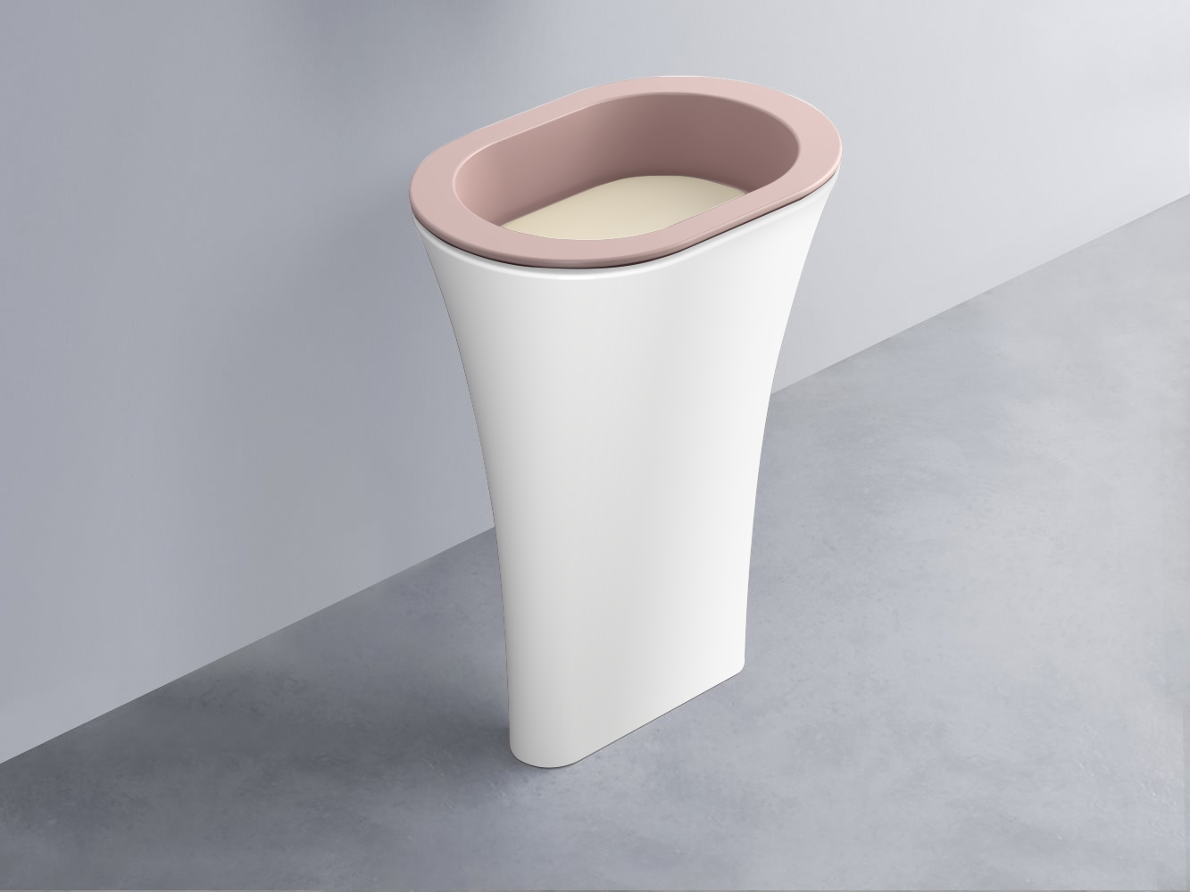 AMLA65-CP+AMPILO-LN+AMCOLO-BL Раковина Amedeo Ovale отдельностоящая cielo Enjoy + Amedeo Ceramica Cielo
