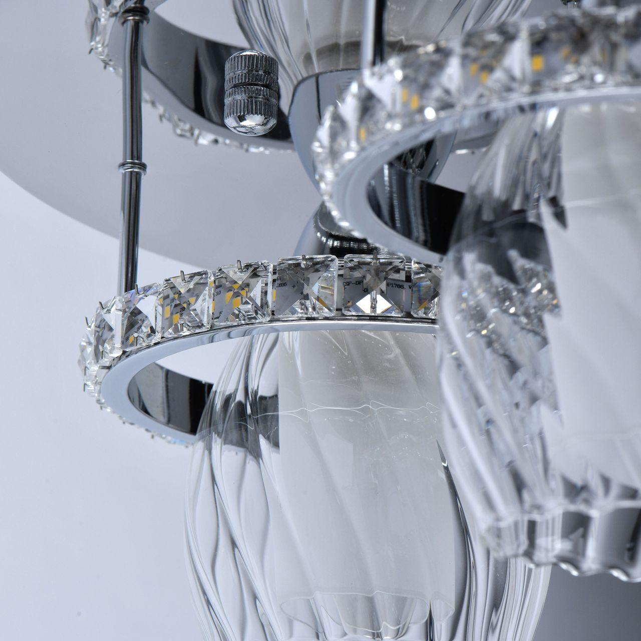 Потолочная люстра De Markt City Мадлен 424011203 DE MARKT МАДЛЕН 328377 Хром;прозрачный  - Вид №2