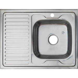 Мойка 8060 R MELANA 0,6/160 накладная прямоугольная с сифоном (016 t R *10)