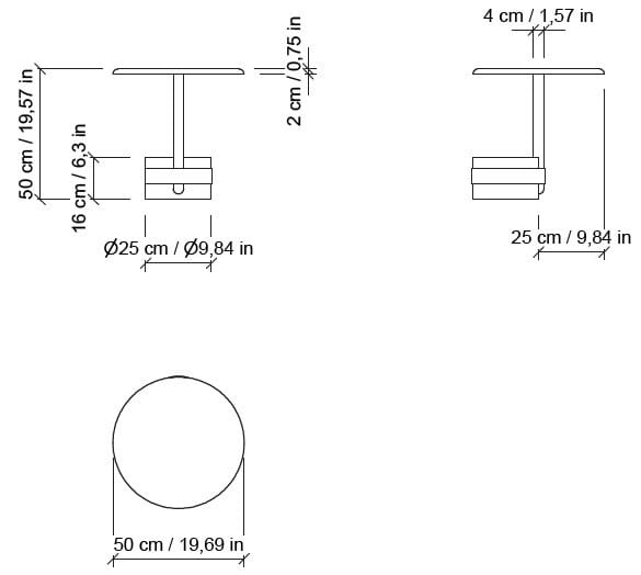 Высокий журнальный столик из МДФ для гостиной Morica Design От кутюр ARCH-00042374 - Вид №5