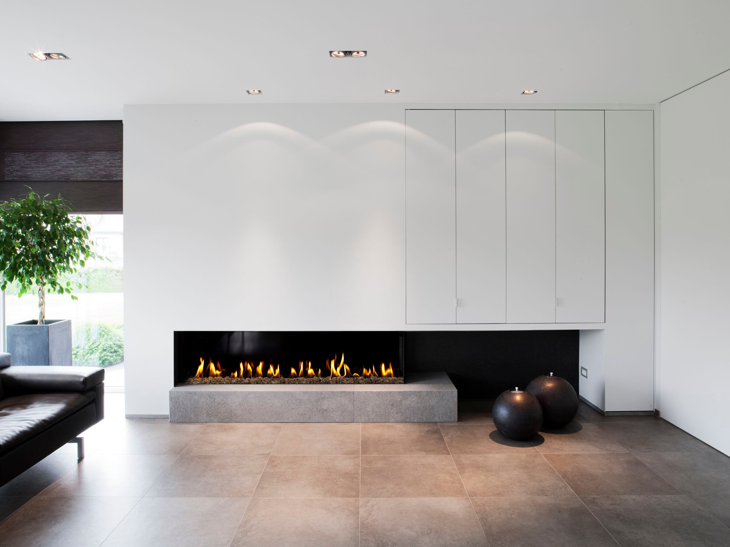 Газовый угловой камин KALFIRE G165/37C ARCH-00069774