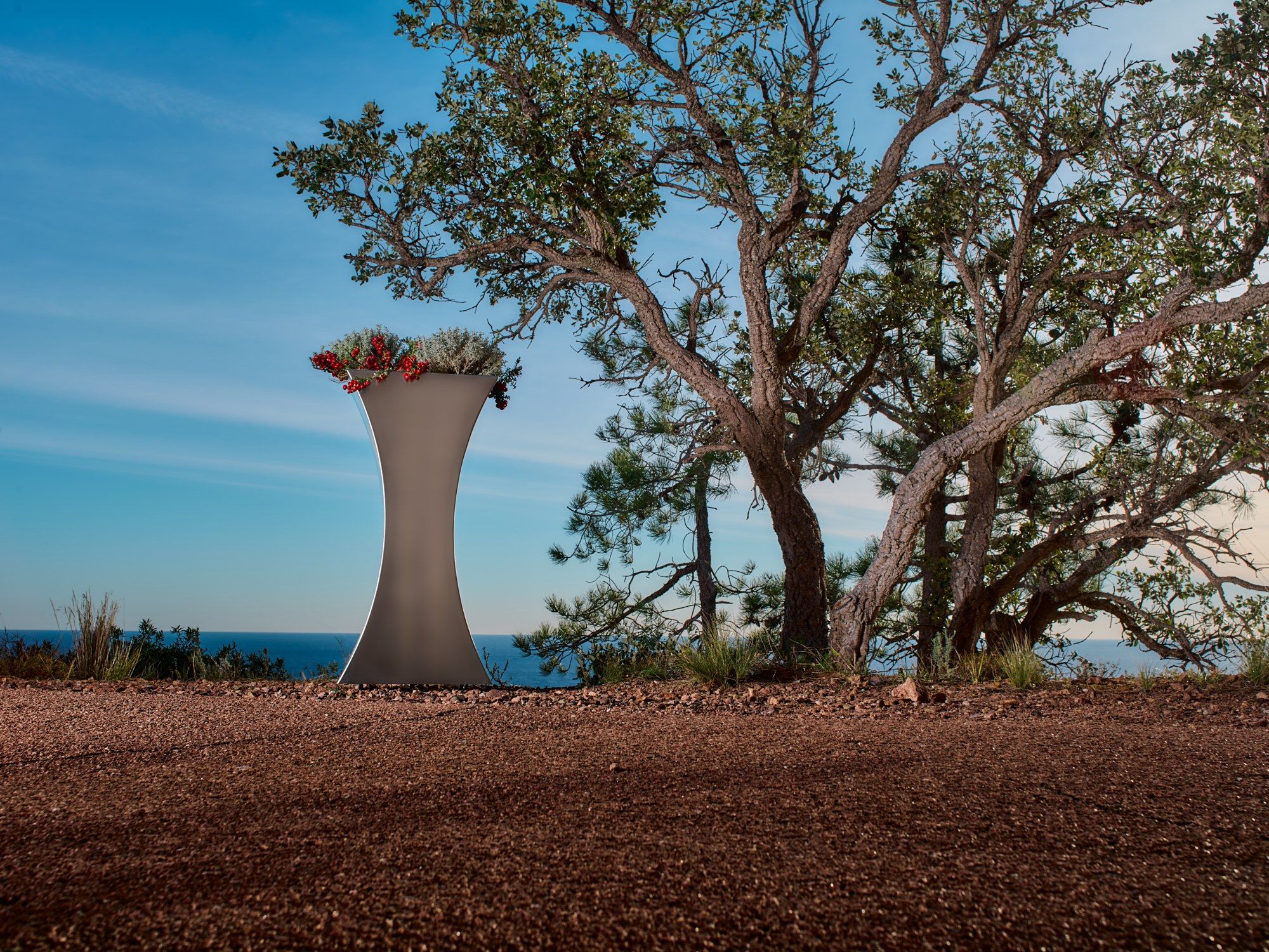 Высокий стальной плантатор CYRIA MISS FLOWER I ARCH-00108252 - Вид №2